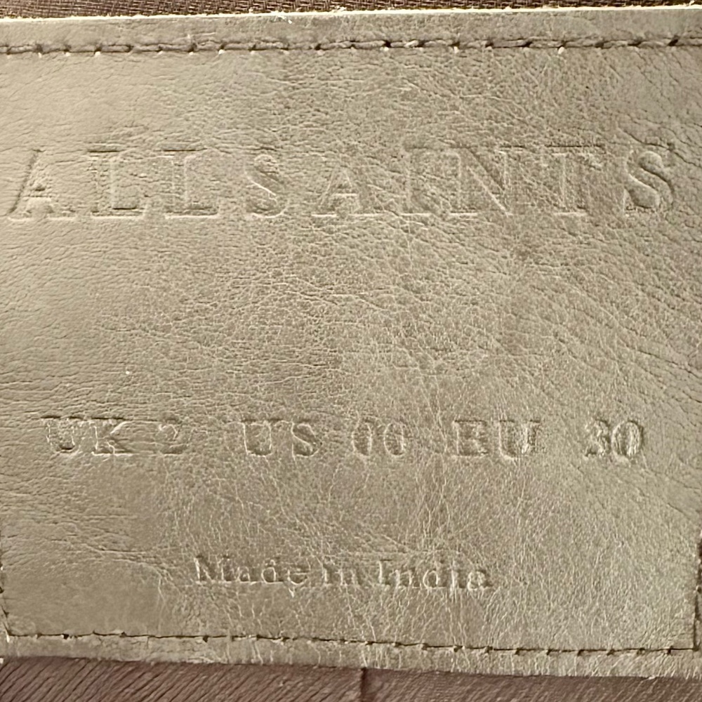 AllSaints Balfern Leather Biker Jacket - Picture 3 of 10